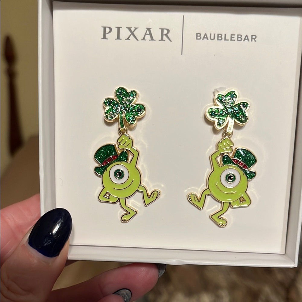 BaubleBar Green Mike Wazowski Jewelry